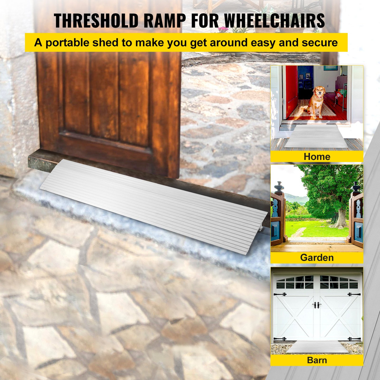 TRANSITIONS® Angled Entry Mat: Door Threshold Ramp