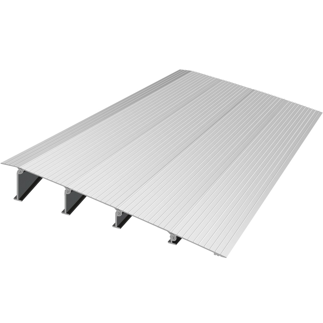 Door Threshold Ramp, 4" Rise Door Ramp for Wheelchairs, Aluminum Threshold Ramp for Doorways Rated 800 lbs Load Capacity, Adjustable Threshold Ramp for Wheelchairs, Scooters, and Power Chairs