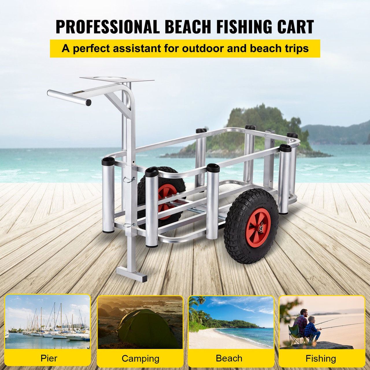 Beach Carts Fishing, Beach Camping Trolley