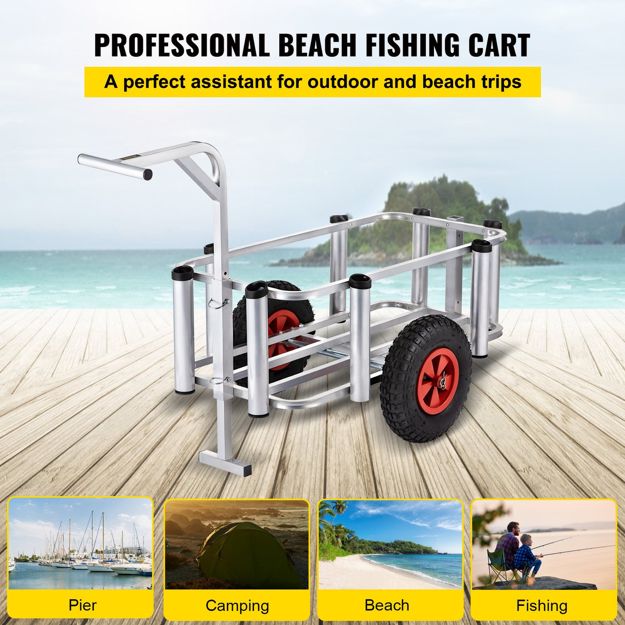 Fish N Mate Rod Rack 4 Basic Plate Mount Surf Fishing Rod Rack – Beach  Fishing Carts