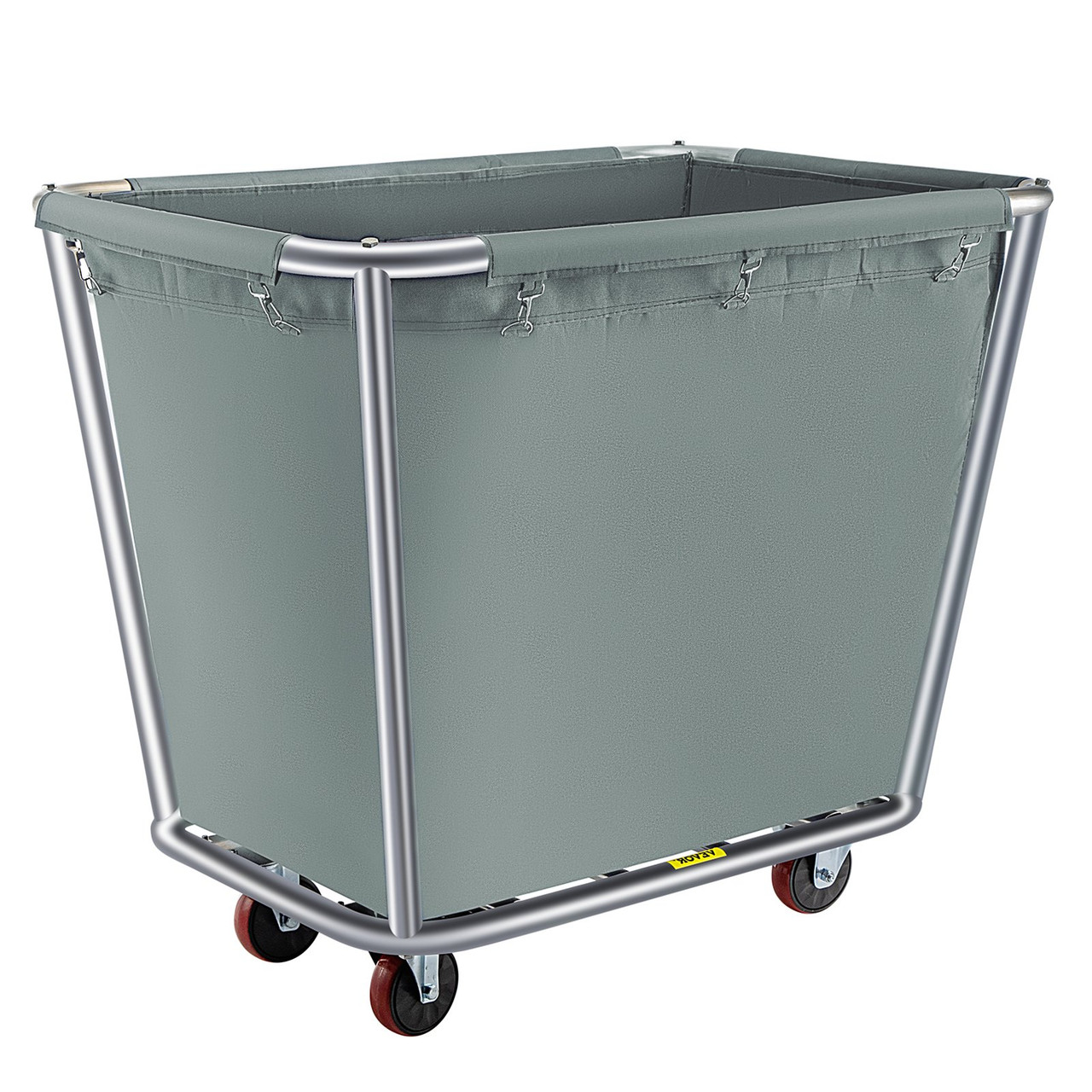 Basket Truck, 10 Bushel Steel Canvas Laundry Basket, 3" Diameter Wheels Truck Cap Basket Canvas Laundry Cart Usually Used to Transport Clothes, Store Sundries Suitable for Hotel, Home, Hospital
