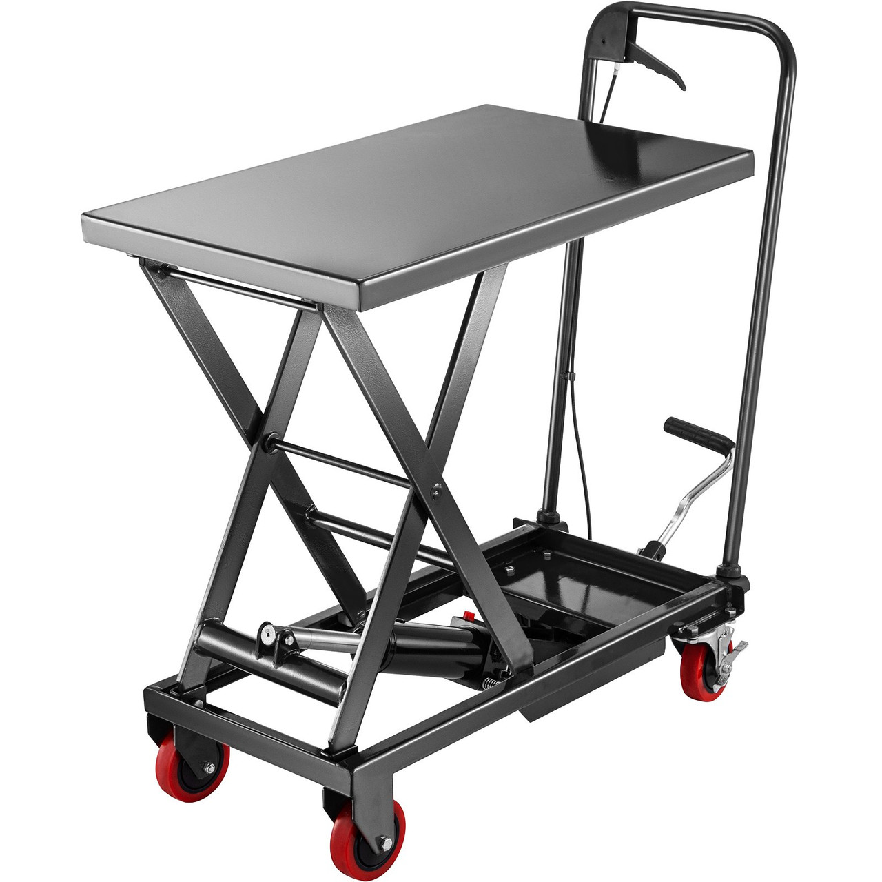 Hydraulic Scissor Cart Manual Scissor Lift Table 500lbs Lift Table Cart