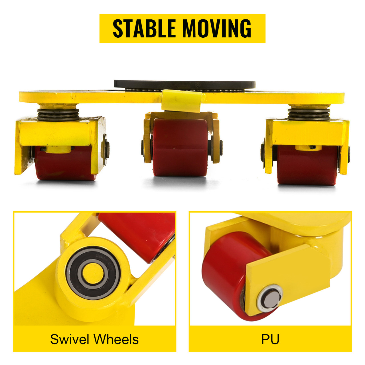 Machinery Skate Mover 360ørotation Smooth Heavy Duty Machinery Mover