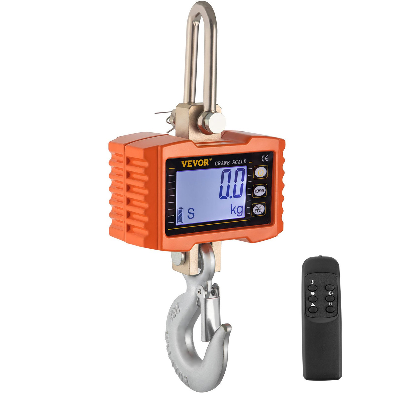 VEVOR Hanging Scale Crane Scale 1000 kg 2000 lb Digital Industrial Heavy Duty Auto Off