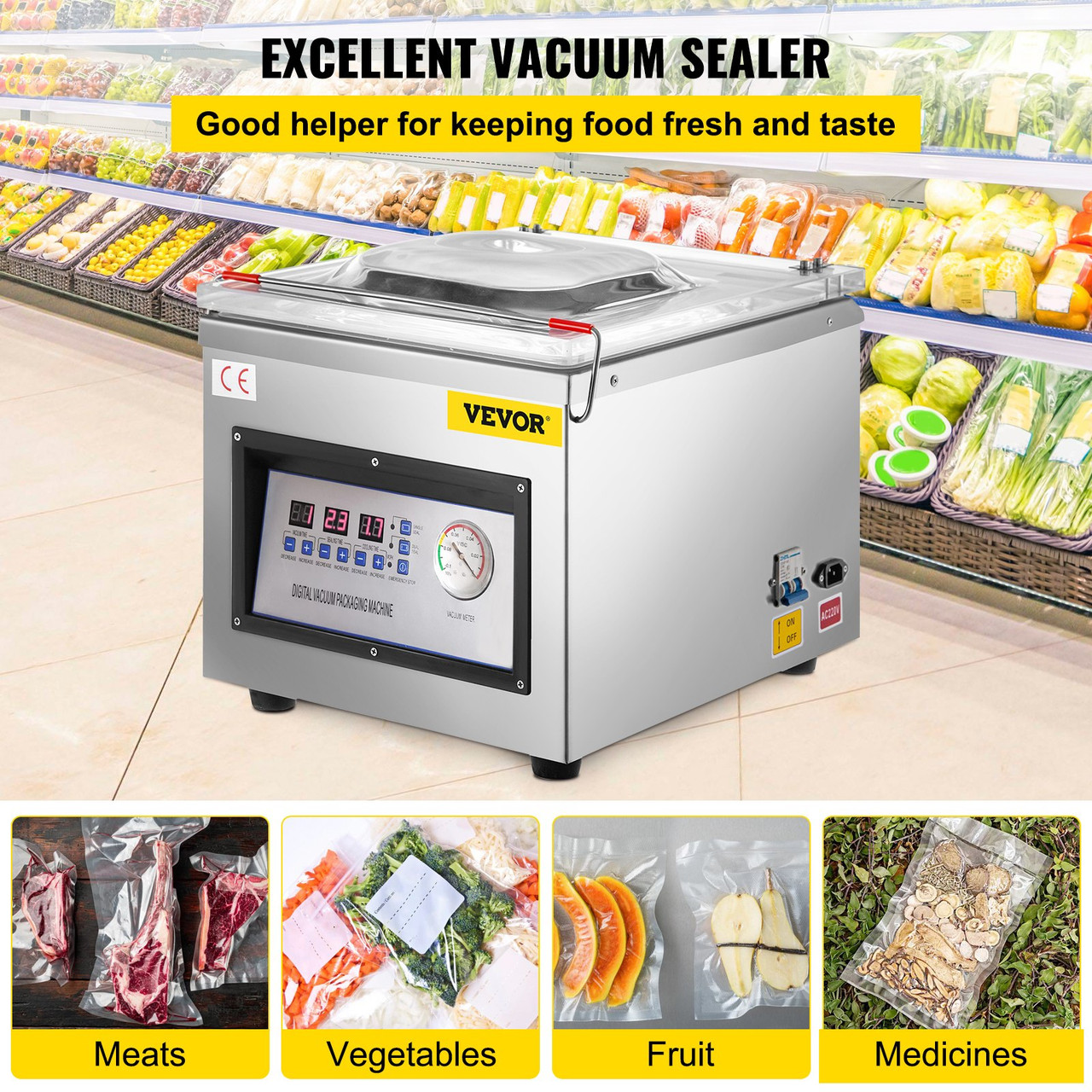 Vacuum Sealer Food Packaging Machine, Portable & Commercial Vacuum Sealing  Equipment, Mini Household Plastic Sealer Fresh Keeping Machine (suitable  For Food)