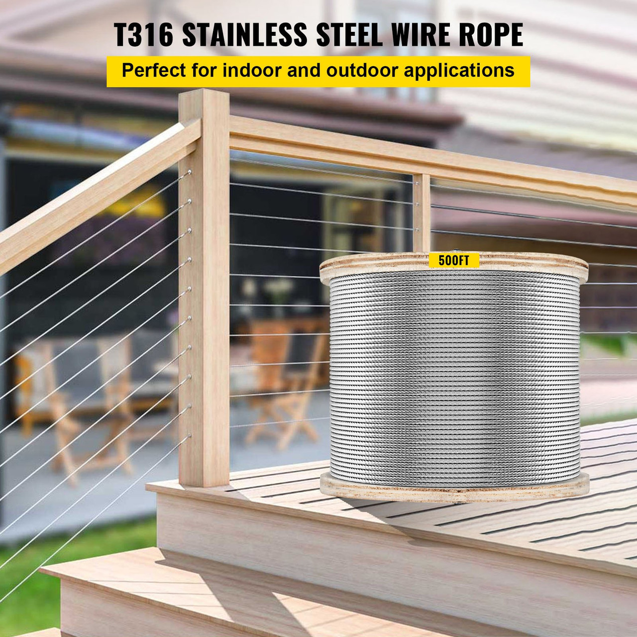 316 Stainless Steel Cable Wire Rope 7x7