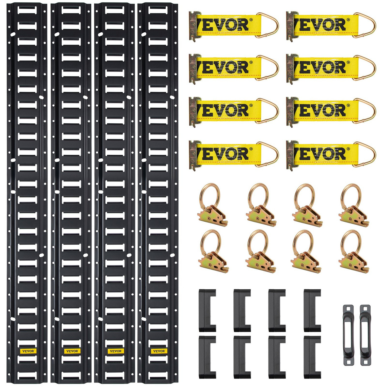 E Track Tie Down Rail Kit 30PCs 5' E Track Rails Enclosed Cargo Trailer