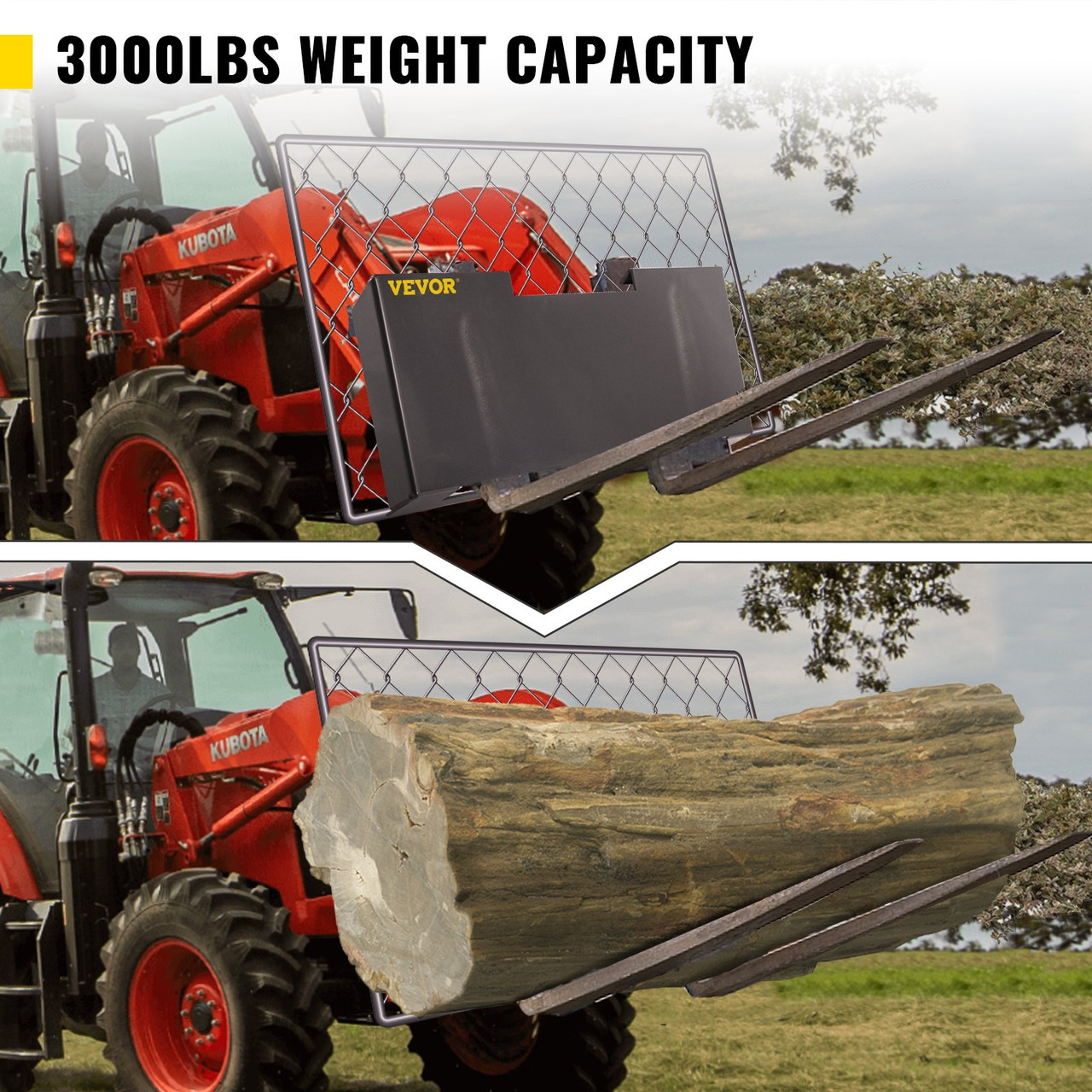 Universal Skid Steer Mount Plate 3/16" Thick Skid Steer Plate Attachment 3000LBS Weight Capacity Easy to Weld or Bolt to Different Accessories(Regular)