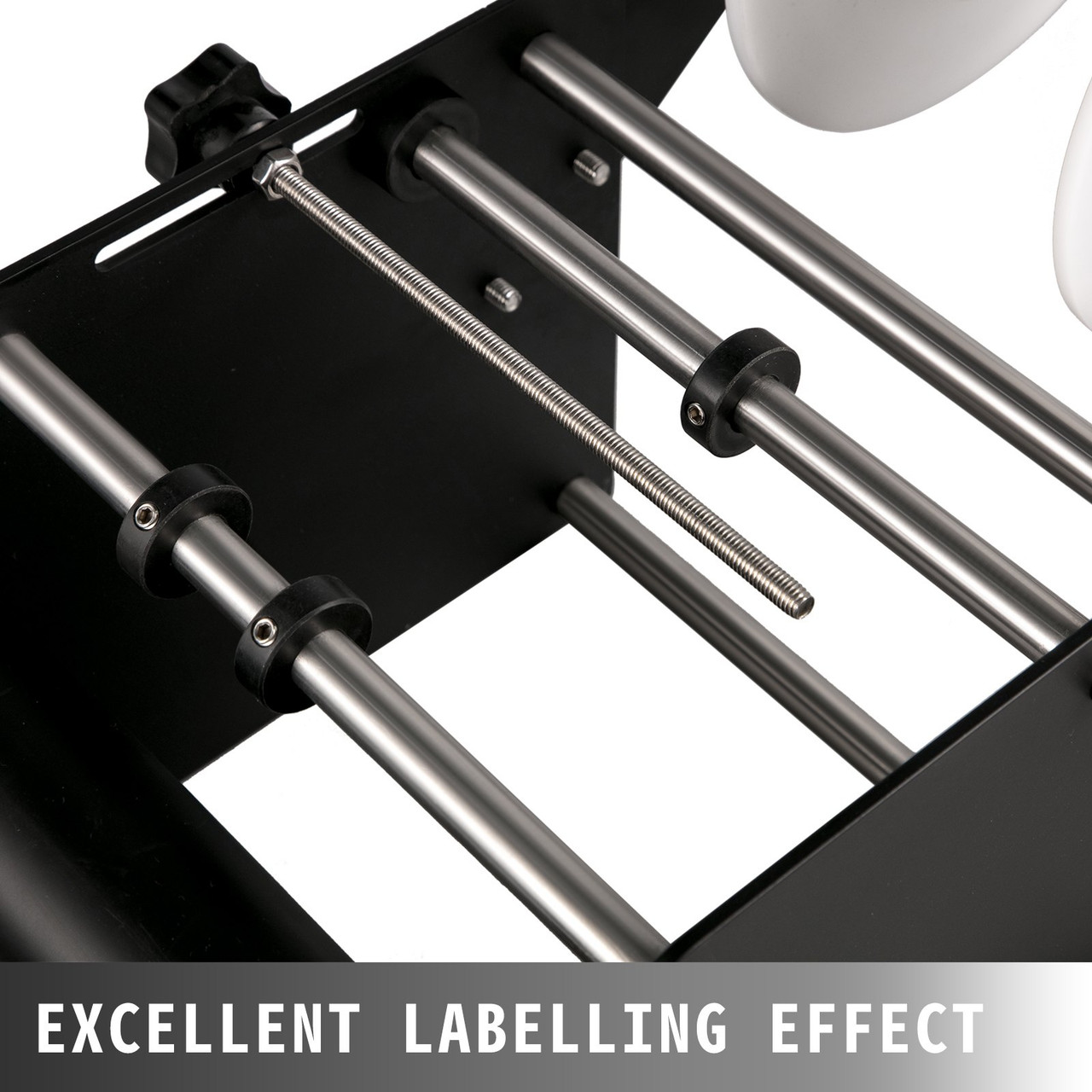 MT-30 Round Bottle Labeling Machine, Manual Label Applicator, 20-40 pcs/min, Bottle Label Applicator Machine 26-165 mm Label Width, Beer Bottle Labeler for Round Bottles