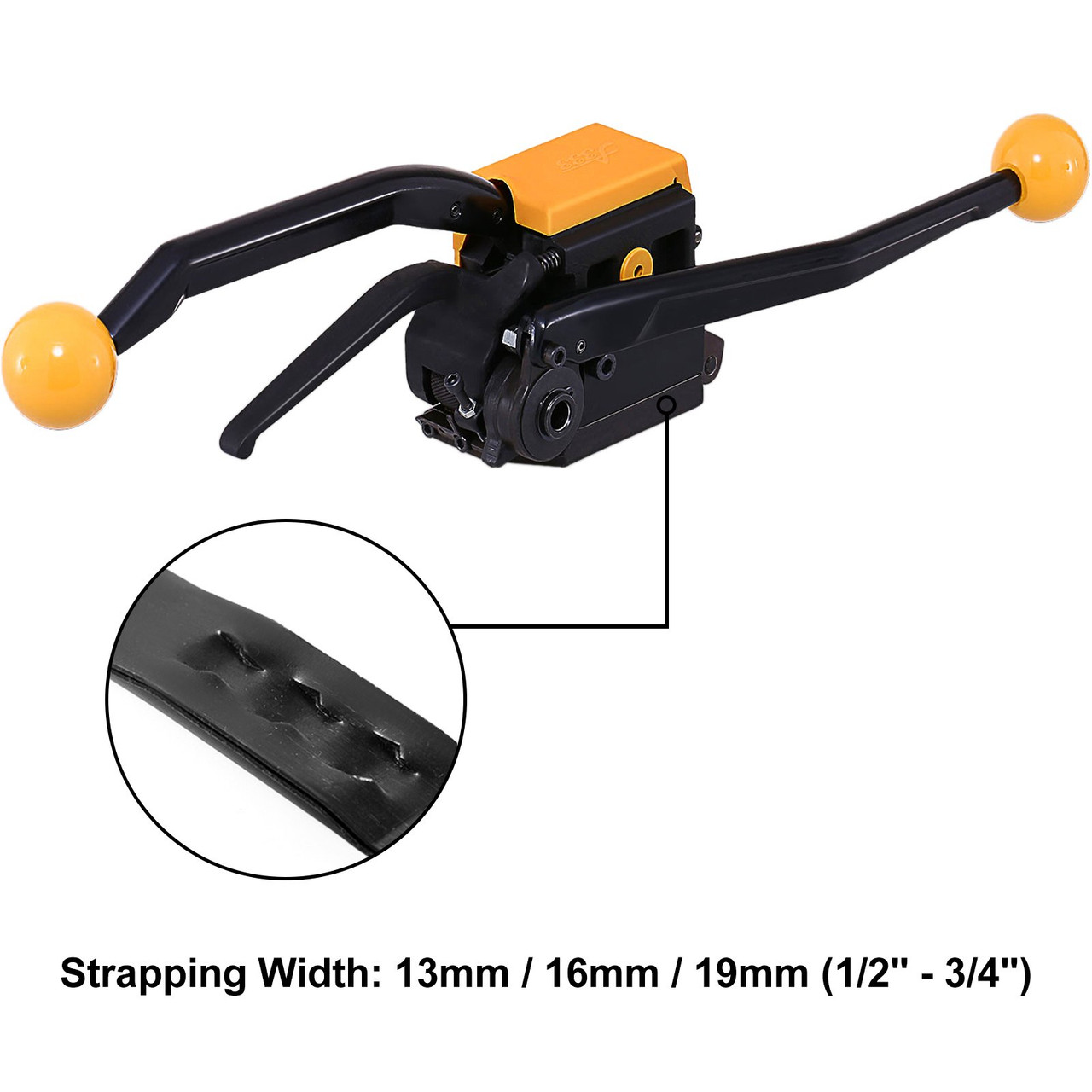 Steel Strapping Tool A333, Manual Sealless Combination Tool, Metal Banding Tools, Steel Belt Packing Machine, for Width 1/2" 5/8" 3/4" Steel Straps Banding Sealless Combination Tool