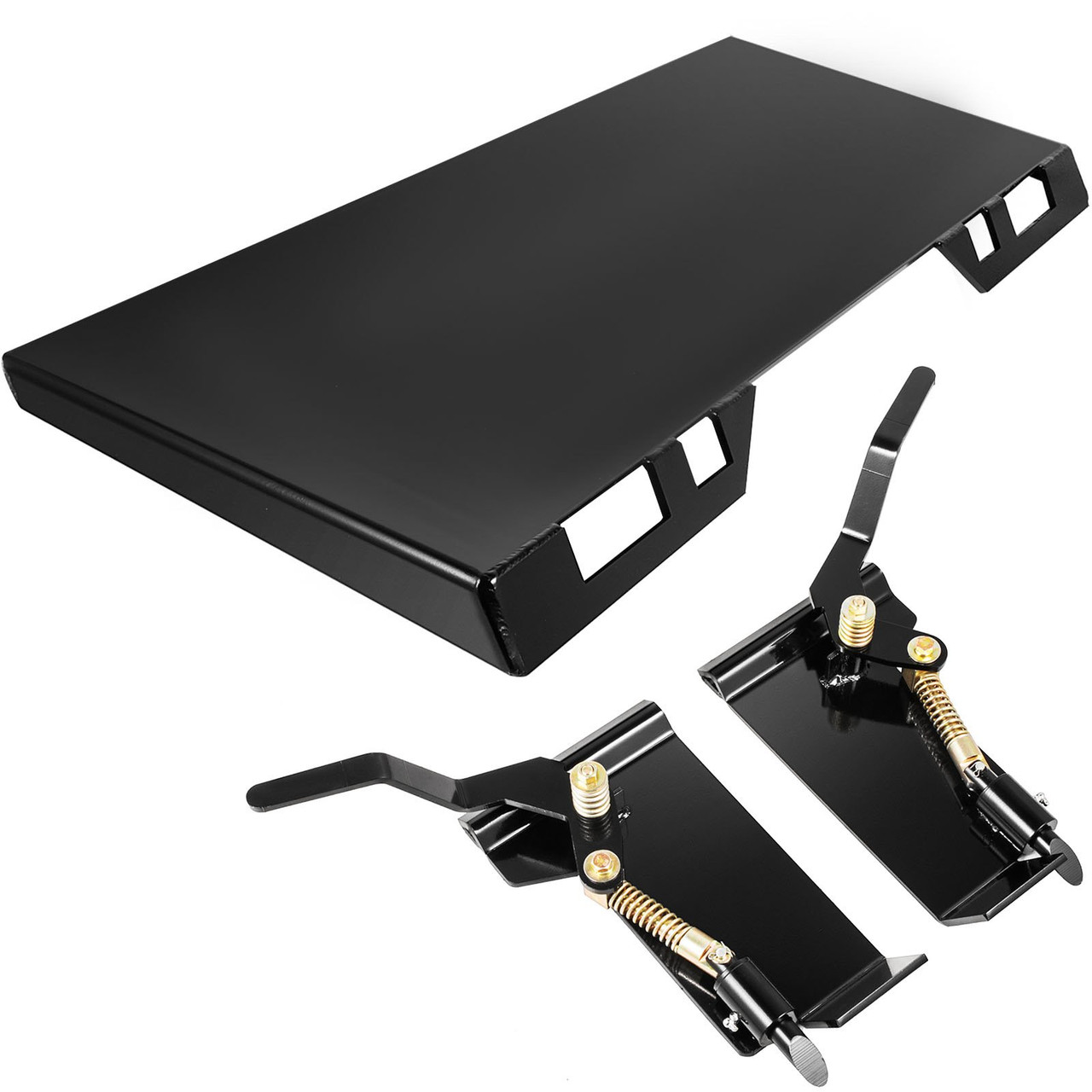 Skid Steer Quick Tach Attachment Mount Plate & Conversion Adapter Latch Box 1/4?