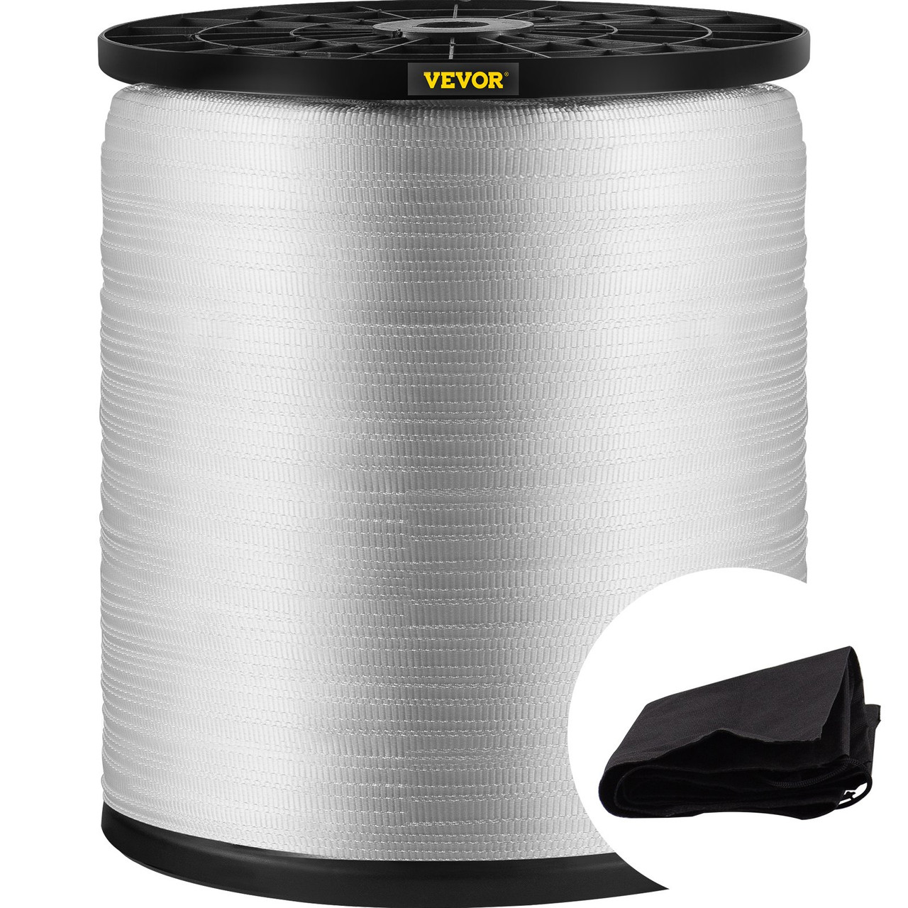 2500Lbs Polyester Pull Tape, 2103' x 3/4" Flat Tape for Wire & Cable Conduit Work Variable Functions, Flat Rope for Pulling/Loading/Packing in Any Weather CONDITON