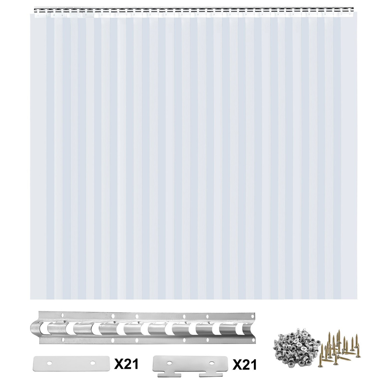 Tree Drum - 4' ft. Tall Flat Panel Tree Base Skin with PVC Silver