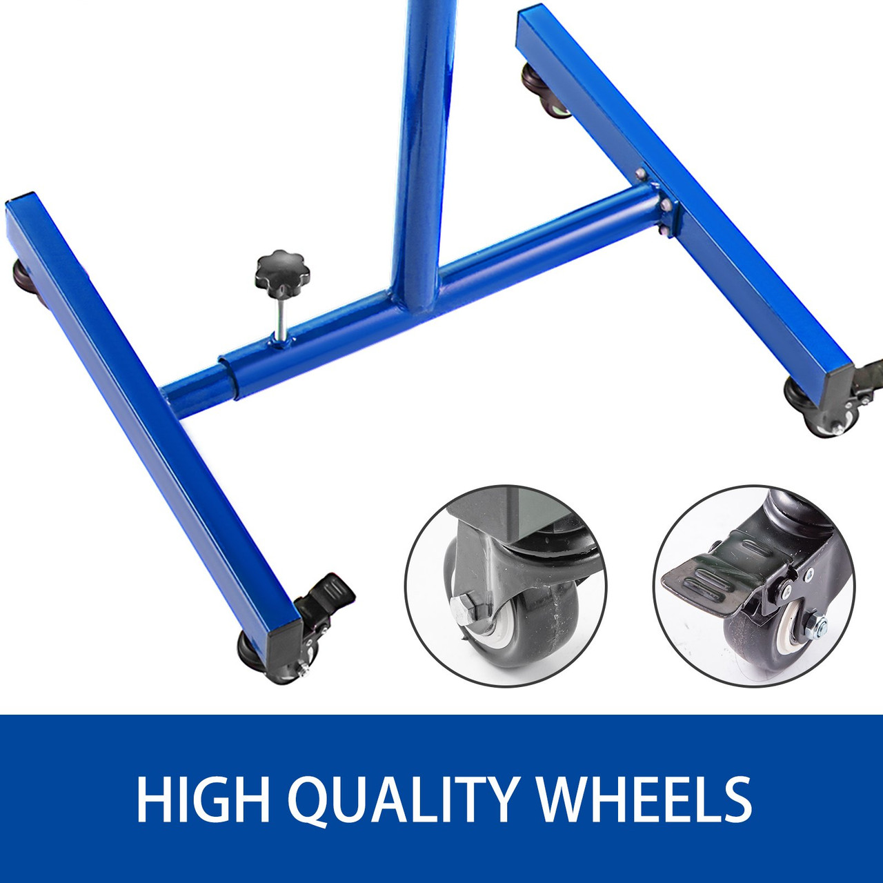 Rolling Tool Table Tear Down Tray 220lbs Adjustable Height With Drawerin Blue