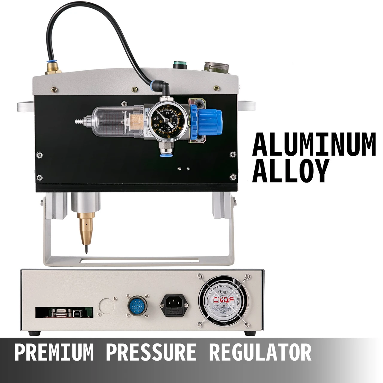 Pneumatic Dot Peen Marking Machine 110x70mm Metal Marking 300w Code/number/logo