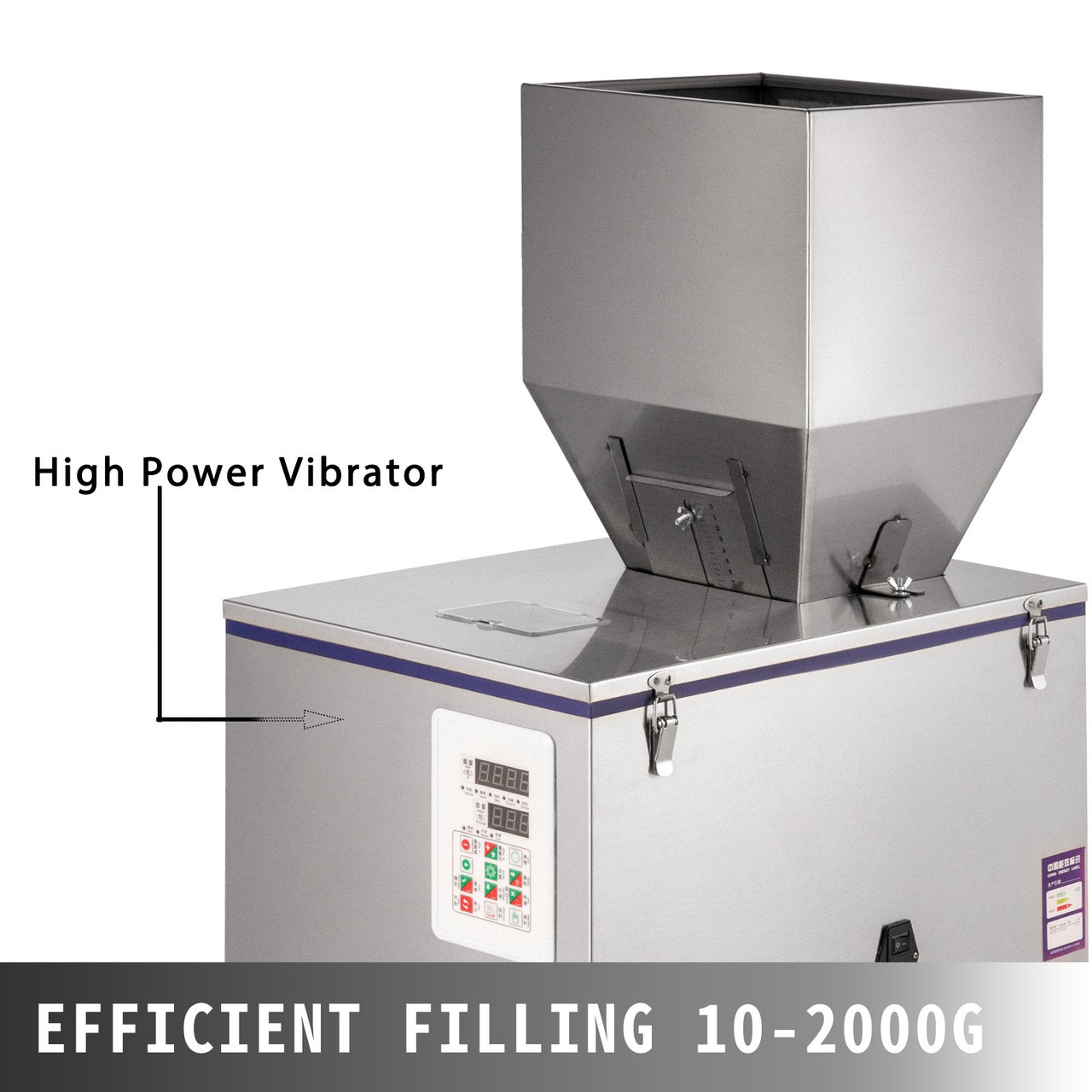 Powder Filling Machine 2000g, Powder Filler Machine 10-15 bag/min, Full Automatic Particle Filling Machine 18 cm Film Width, Powder Weighing Filling Machine for Industries
