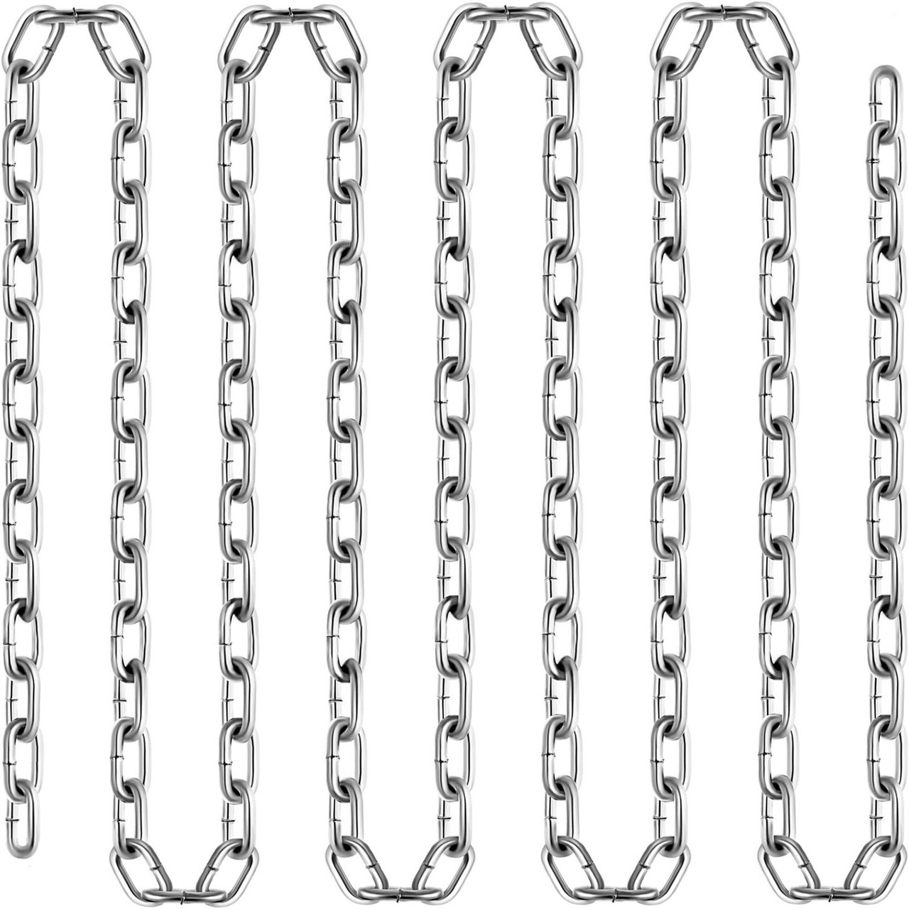 Coil Chain Zinc Plated 1/4'' 20' 6100kg/13500lb Binding Hanging G30 Chain