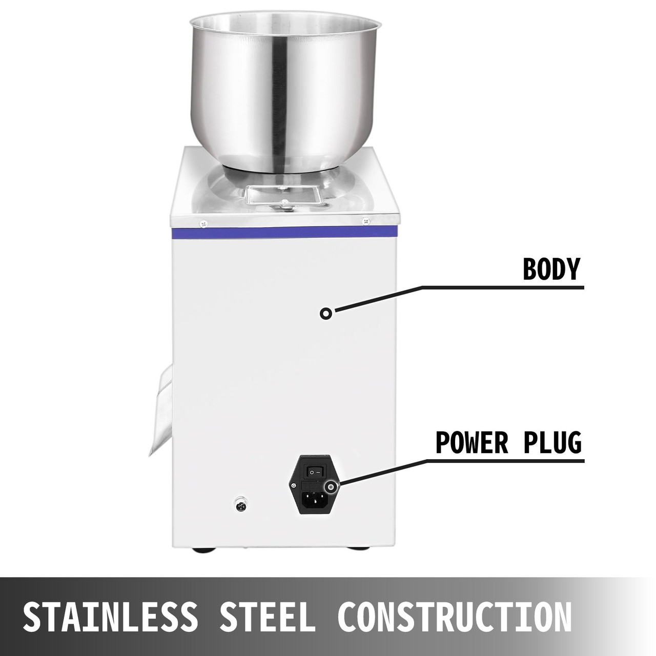 2-100g Powder Particle Filling Machine Subpackage Device Seeds Herbs Electronic