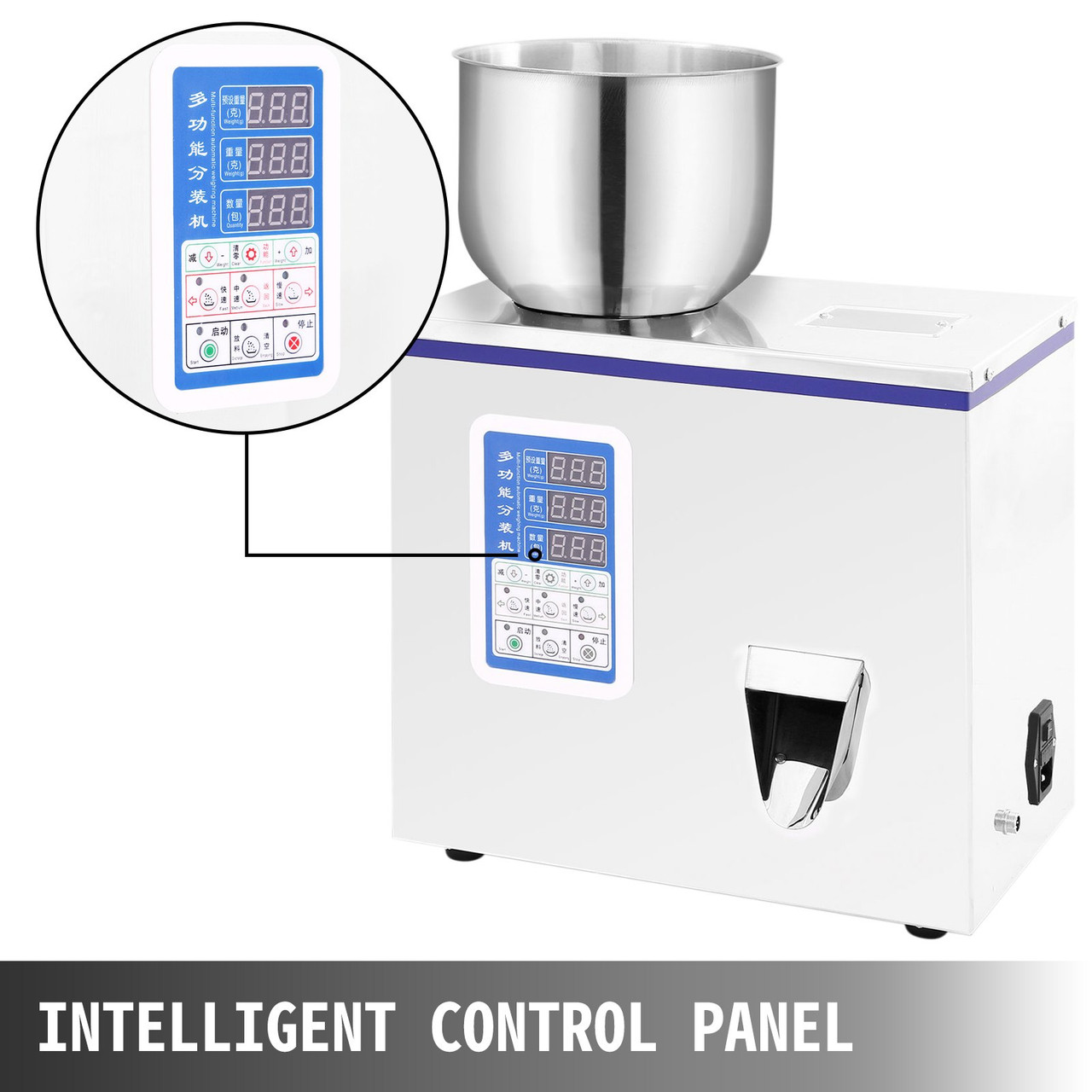 2-100g Powder Particle Filling Machine Subpackage Device Seeds Herbs Electronic