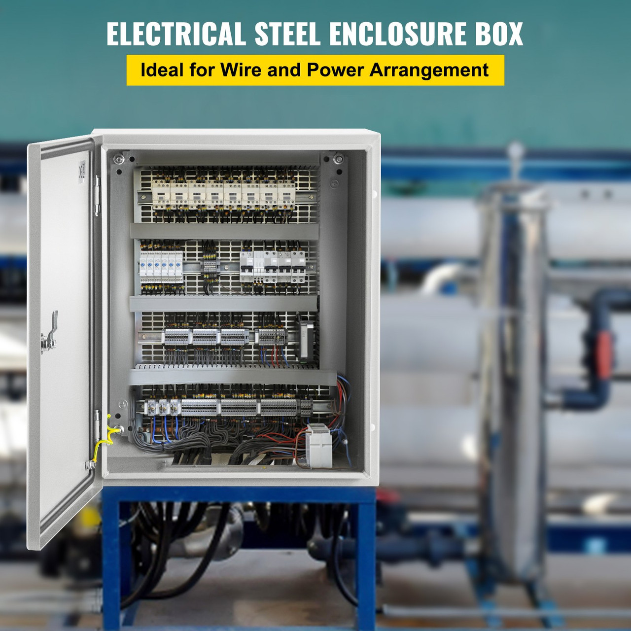 Steel Electrical Box Electrical Enclosure Box 20x16x10'' Carbon Steel IP65