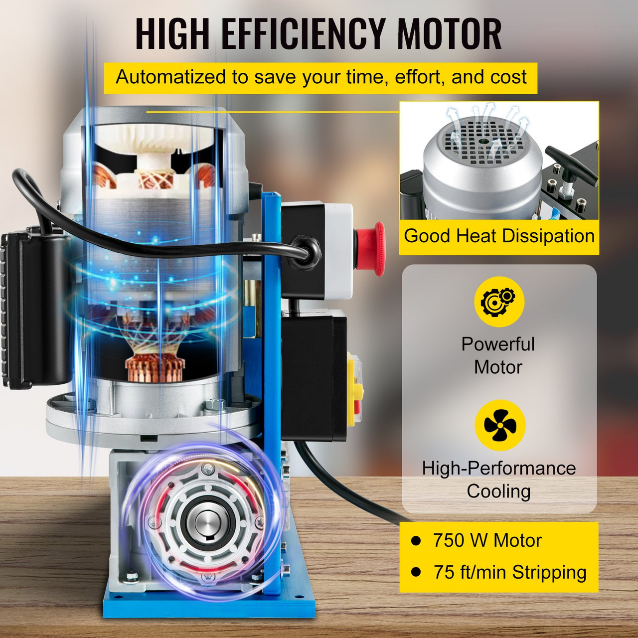 Electric Wire Stripping Machine Power Wire Stripping Machine 0.06-1.49in