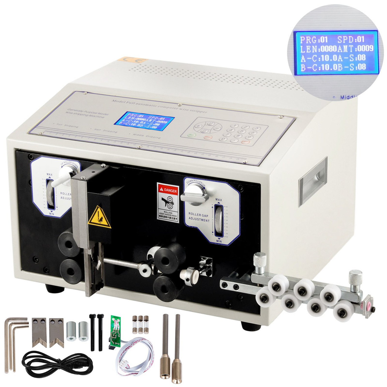110V Automatic Computer Wire Peeling Stripping Cutting Machine 0.1-8 mmÃ½