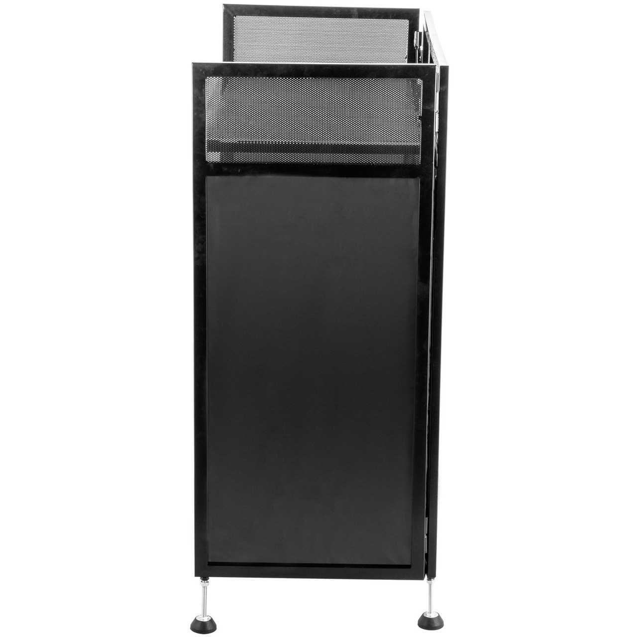 Dj Event Facade White/black Scrim Metal Frame Booth + 20" X 40" Flat Table Top