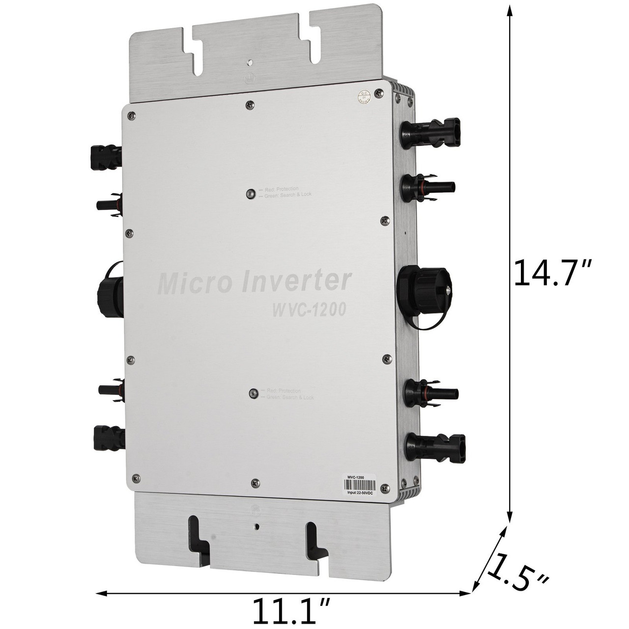 1200W MPPT Waterproof Solar Grid Tie Inverter DC to AC 110V Micro Inverter