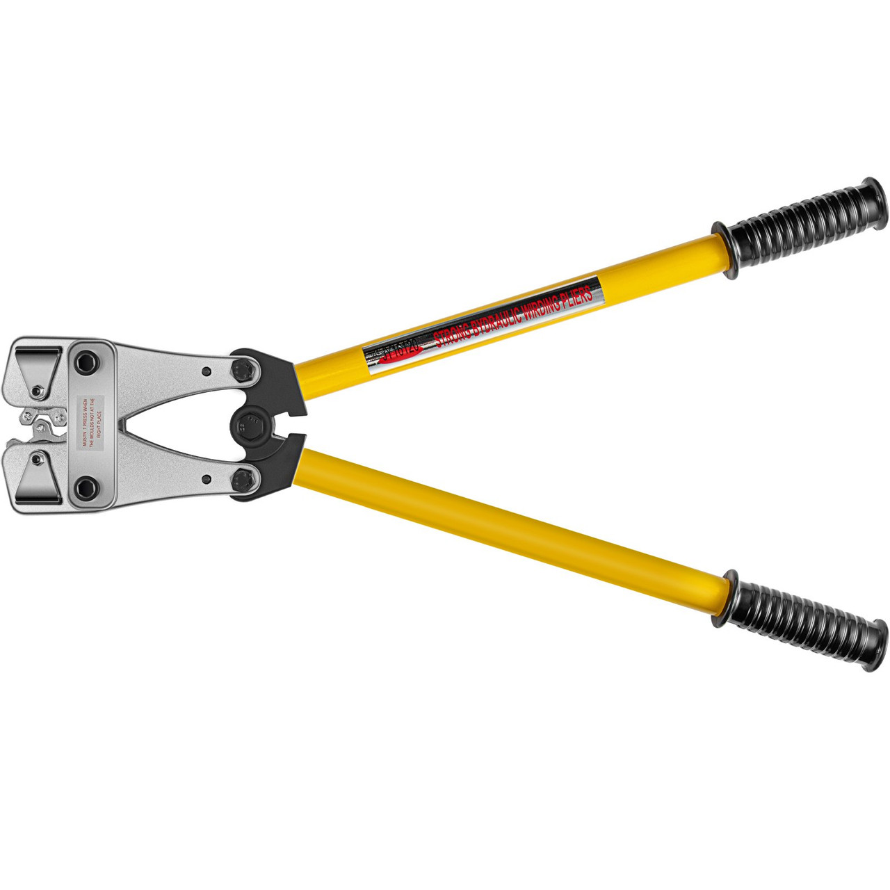 Battery Cable Crimping Tool 10-120 mm2, Cable Lug Crimping Tool for Heavy Duty Wire Lugs, Battery Cable Crimper for AWG 8-4/0, Hexagon Lug Crimping Tool for Wire Cable Cutting and Crimping