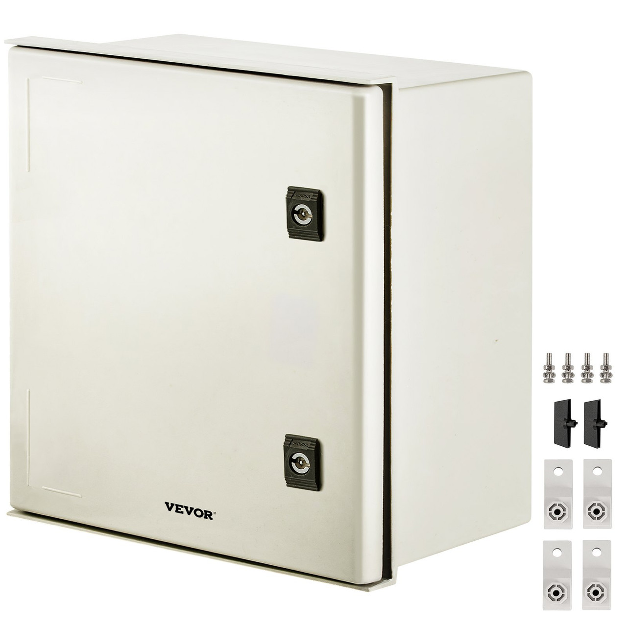 NEMA Steel Enclosure, 16 x 16 x 8'' NEMA 4X Fiberglass Electrical Box, IP66 Waterproof & Dustproof, Outdoor/Indoor Electrical Junction Box, with Mounting Plate(40 x 40 x 20 cm)