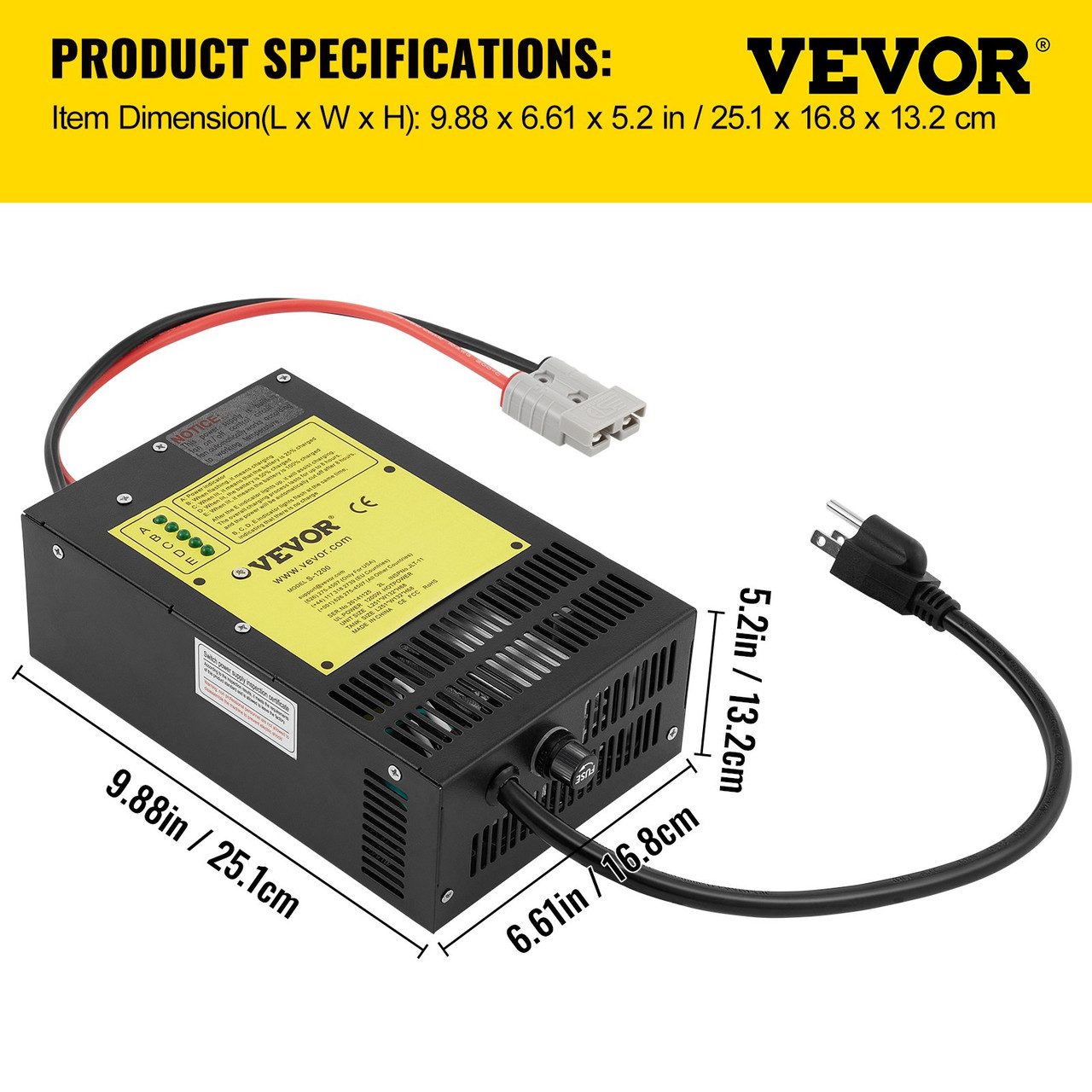RV Power Converter Battery Charger 110 V AC to 12 V DC 60 AMP RV Converter