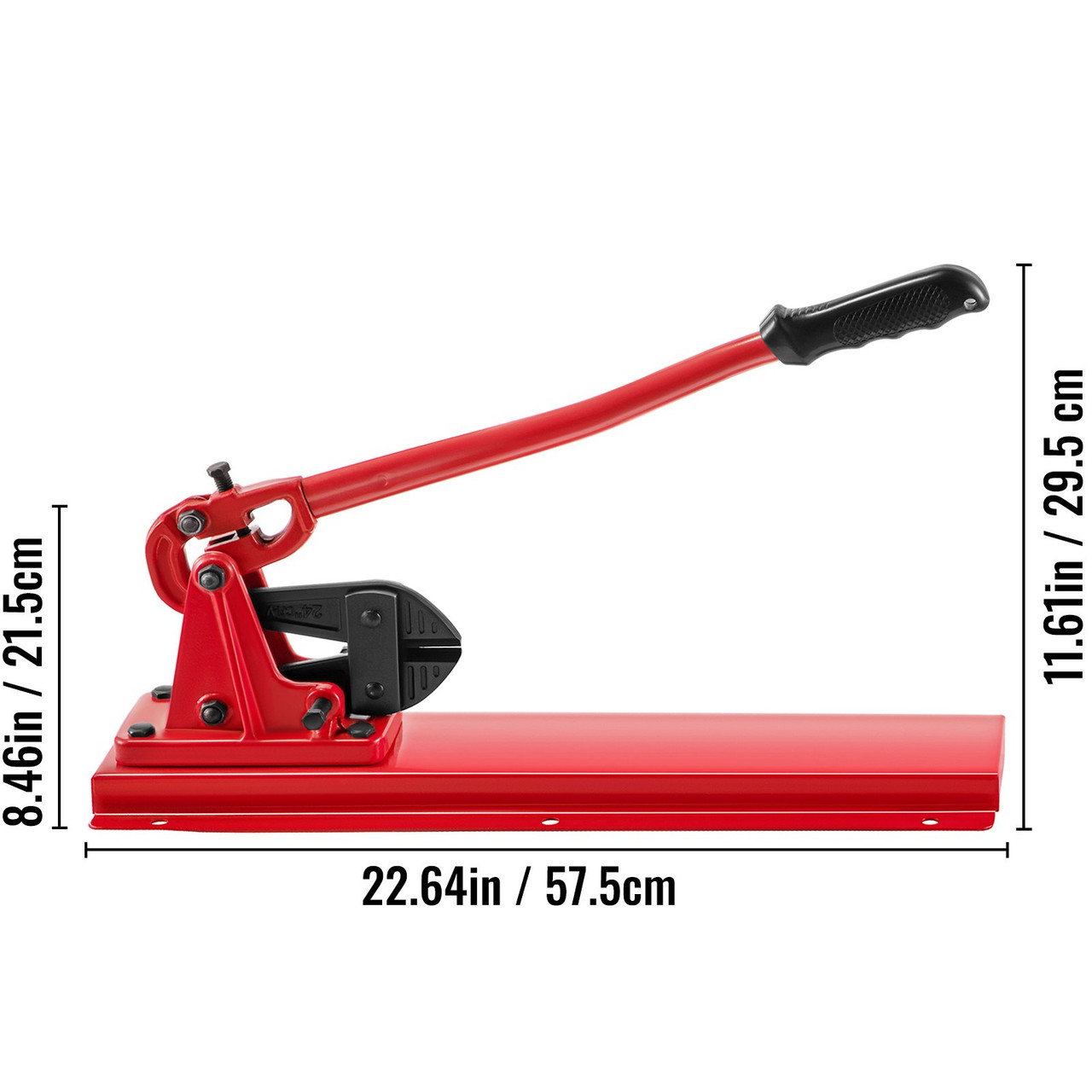 Bench Swager Tool 24" Wire Rope Swaging Tool w/Crimper Cable Bolt Cutter Head Bench Crimper 1/16"-3/16" Aluminum/Copper Sleeves Bench Cable Alloy Steel Crimper Swager for1/2" Wire Rope Ferrules