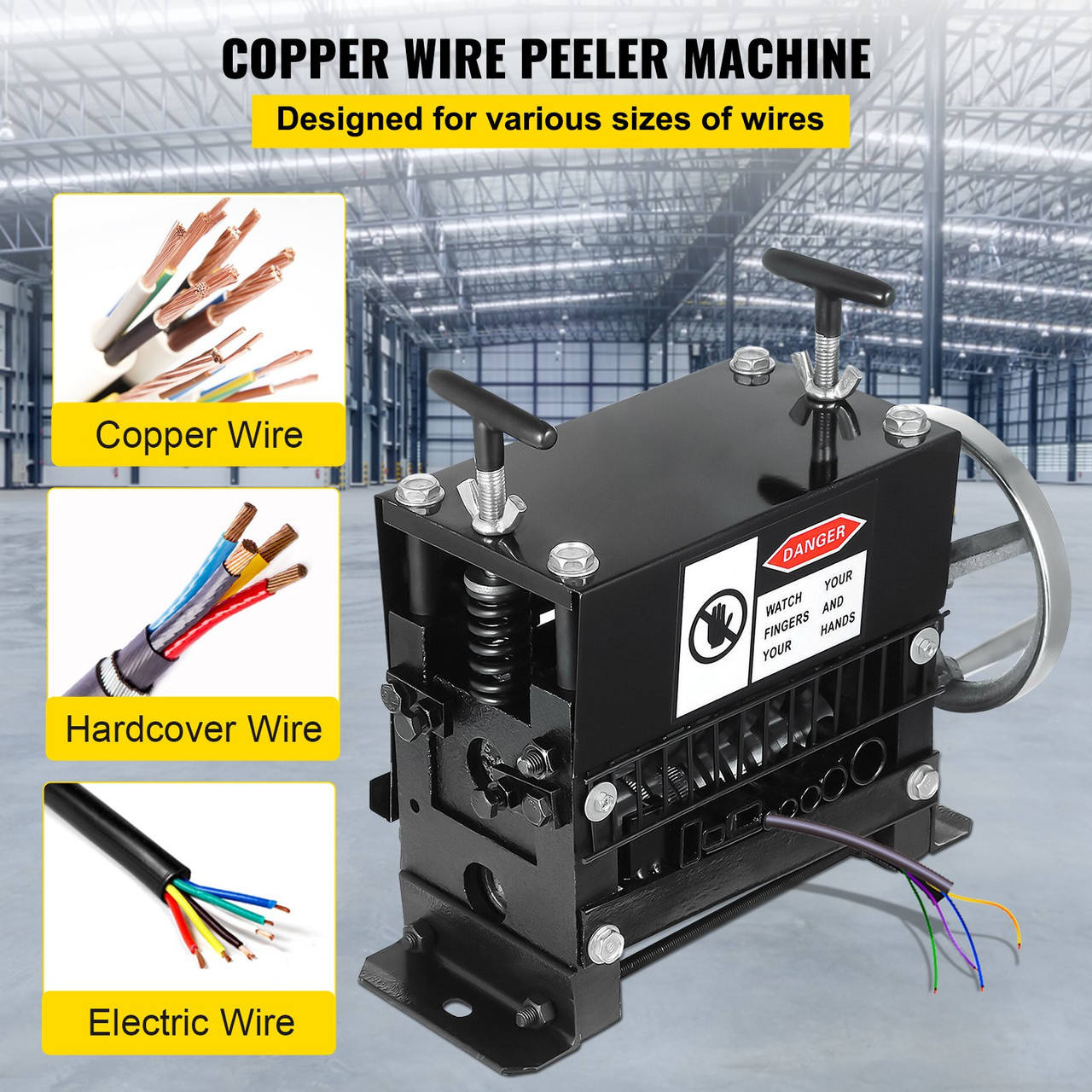 Wire Peeling Stripping Machine Stripper Peeler Tool 1-20 mm Cable