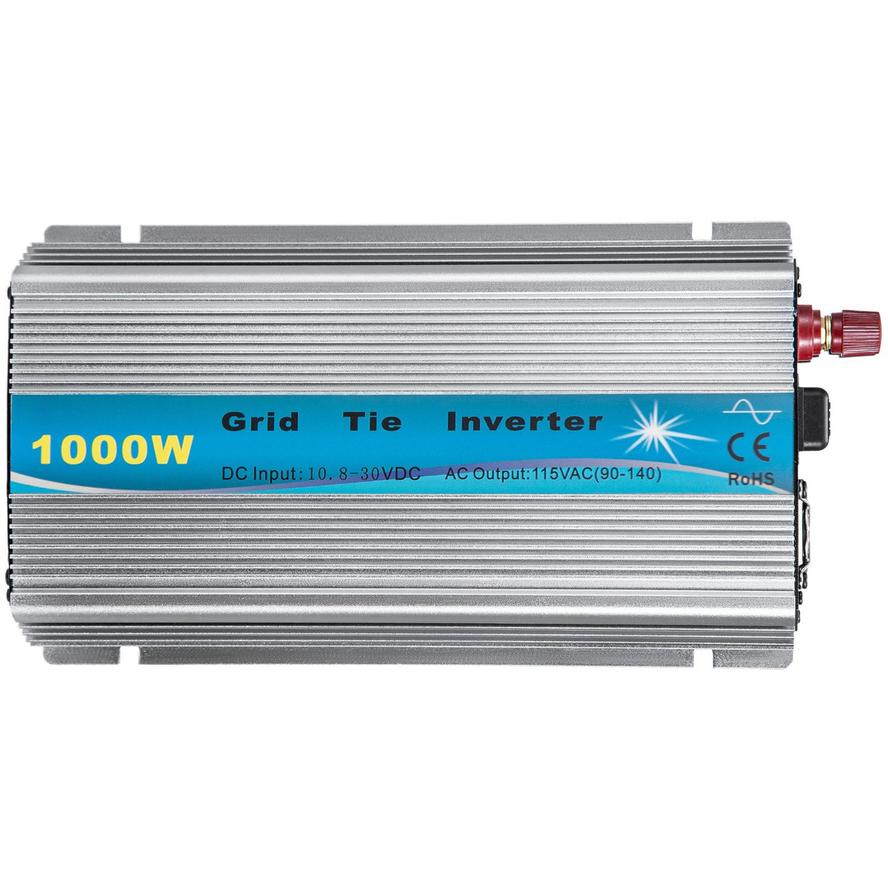 Grid Tie Solar Inverter, 1000W MPPT Power Inverter, 50/60 Hz Solar Grid Tie System, Grid Tie Inverter, DC10.8-30V Input to AC90-140V Output Wind Turbine Grid Tie Inverter for Solar Panel System