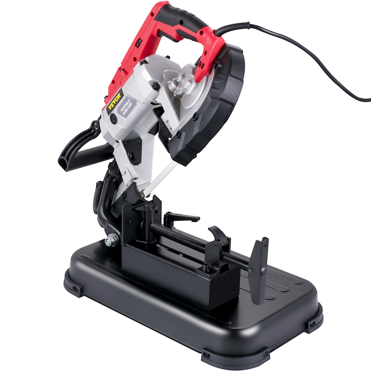 Portable Band Saw, 110V Removable Alloy Steel Base Cordless Band Saw,  Inch Cutting Capacity Hand