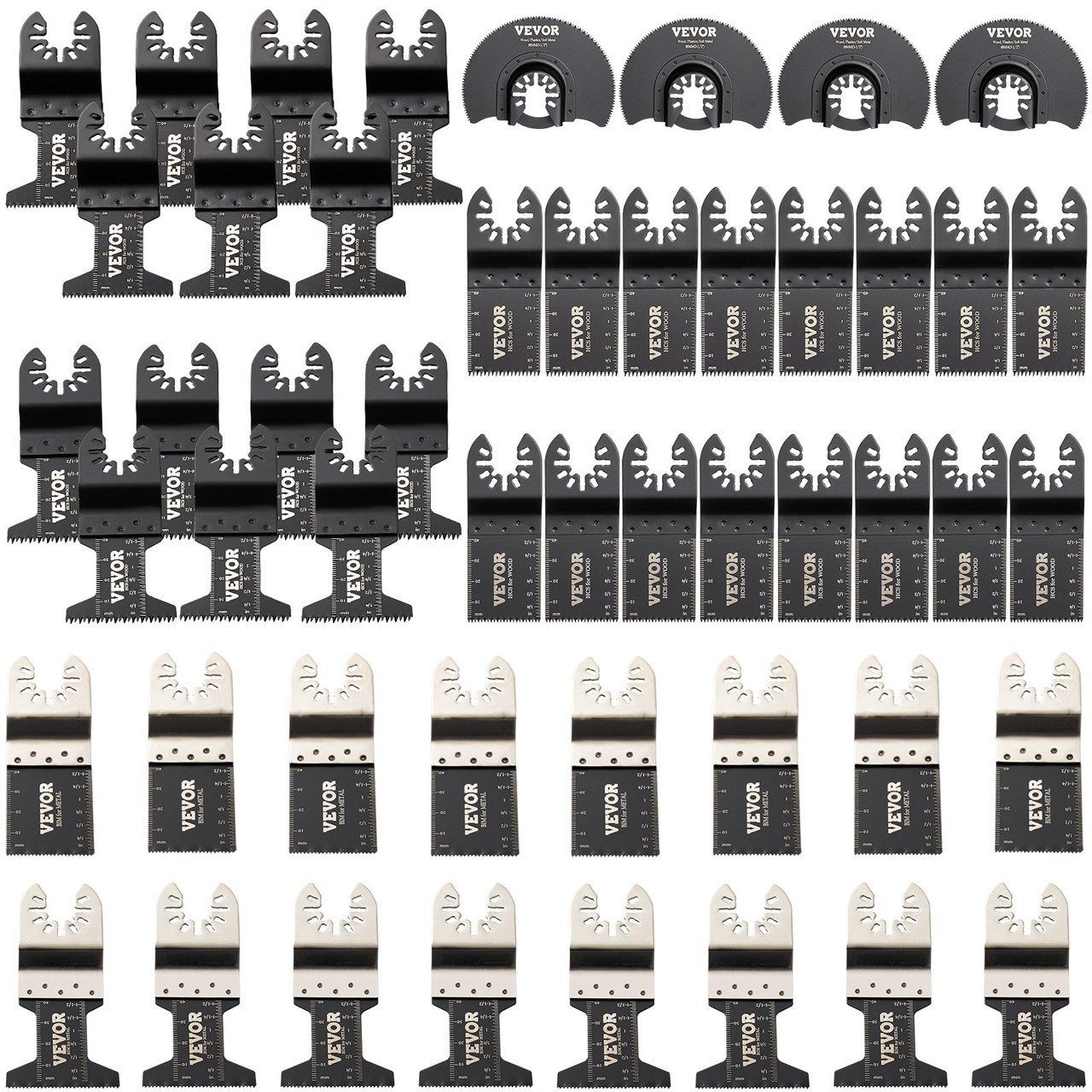 Oscillating Multi Tool Saw Blades Multi Tool Blades 50PCS for Wood Metal