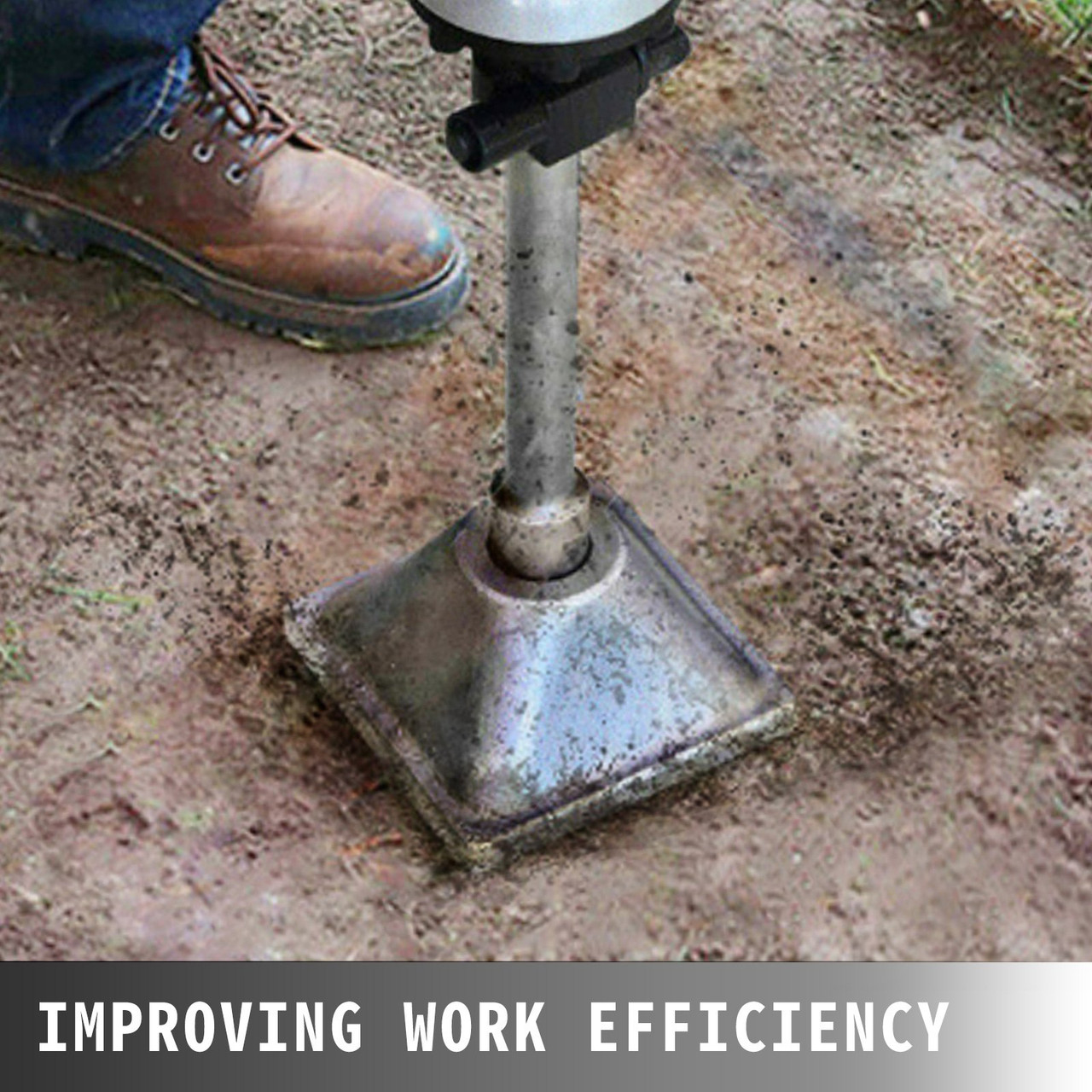 6x6? Compactor Plate 1-1/8 inch Jack Hammer with Electric Chisel Dirt Compactor, Tamper Shank and Plate for Jack Hammer Bits Solid Compactor Breaker Hammer Concrete Tamper Asphalt Tools