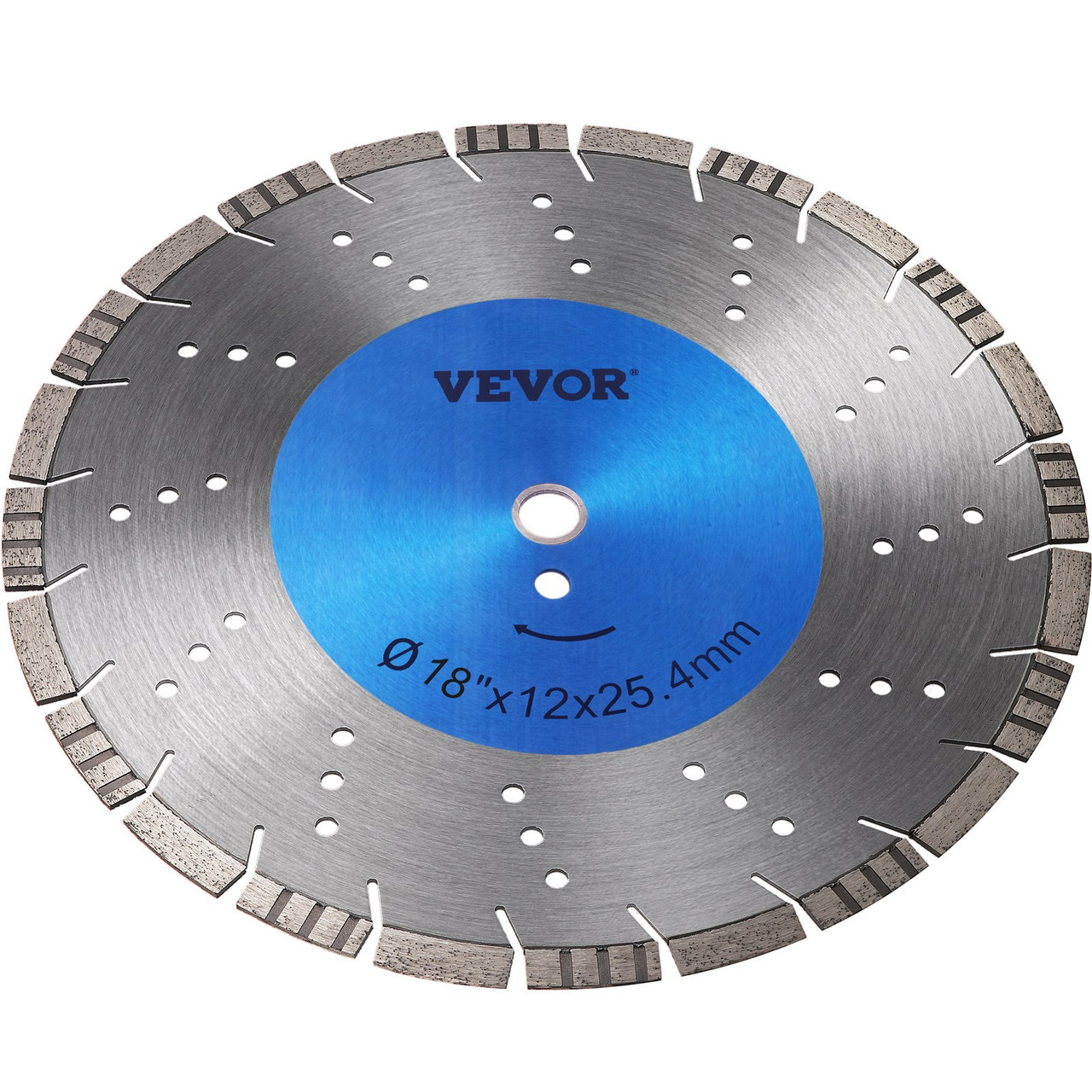 Diamond Blade 18" Concrete Saw Blade Wet or Dry Segmented Cutting Wheel Masonry Wet Saw Blade General Purpose Power Saw 0.47in Tall Segment Blade Diamond Blades for Concrete Brick Block Masonry