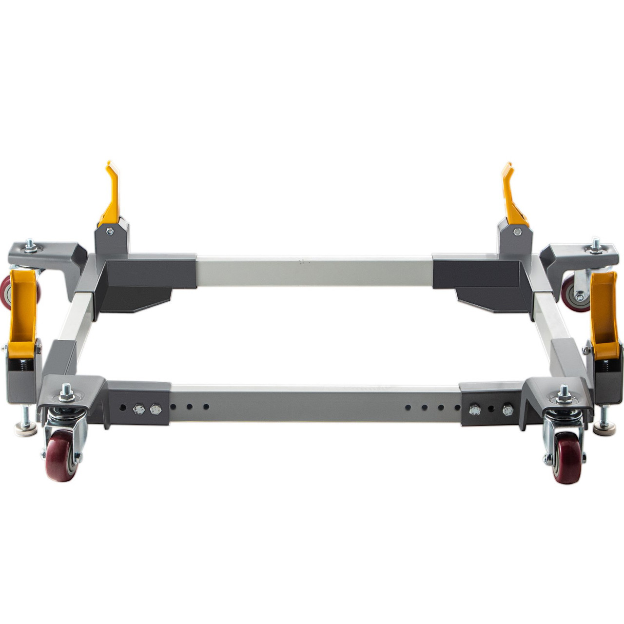 Adjustable Universal Mobile Base 1500LBS Load-Bearing Capacity Heavy-Duty Mobile Base Rolling Mobile Base for Mobilizing Woodworking Equipemnt, Fridge, Washing Machine