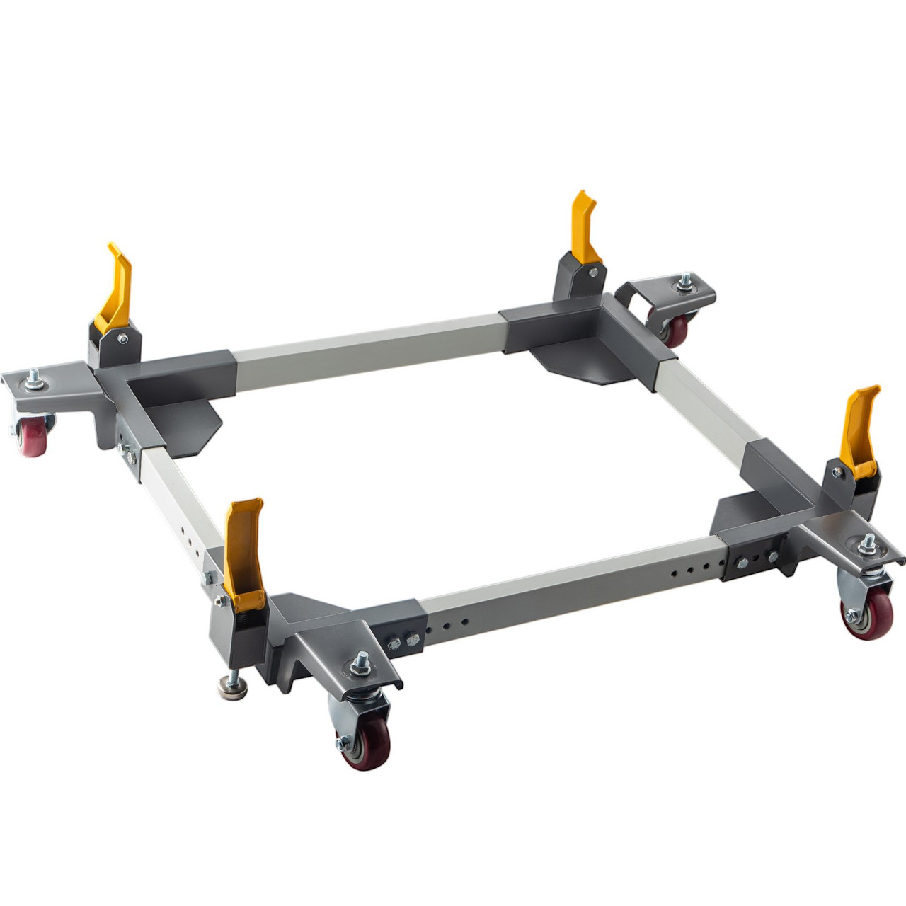 Adjustable Universal Mobile Base 1500LBS Load-Bearing Capacity Heavy-Duty Mobile Base Rolling Mobile Base for Mobilizing Woodworking Equipemnt, Fridge, Washing Machine