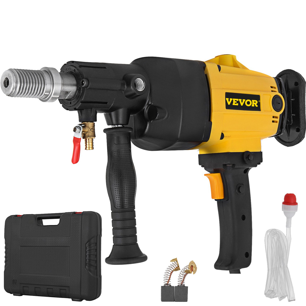 Diamond Core Drill, 2180W 6'/160 mm, 1600RPM Variable Speed Core Drill Rig with Portable Case, Handheld Drilling Machine for Hard Stone, Concrete, Marble, Granite, Brick