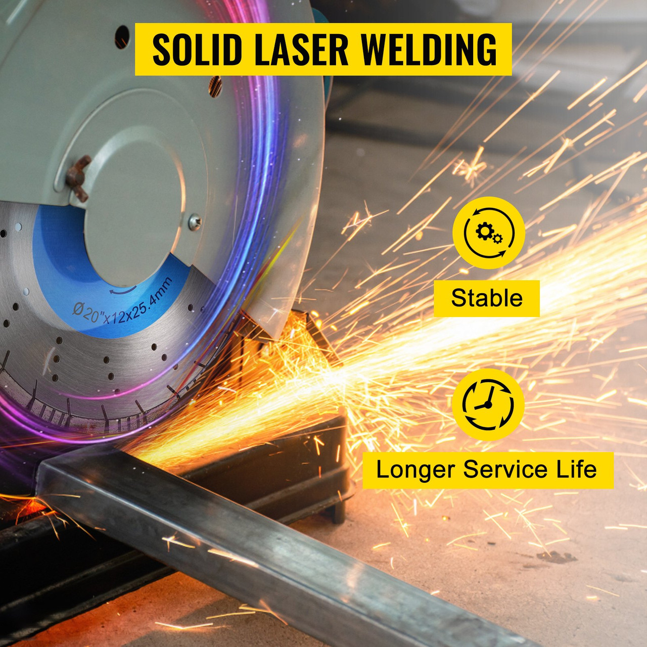 20in Diamond Blade Concrete Saw Blade 0.47in Tall Segments For Concrete