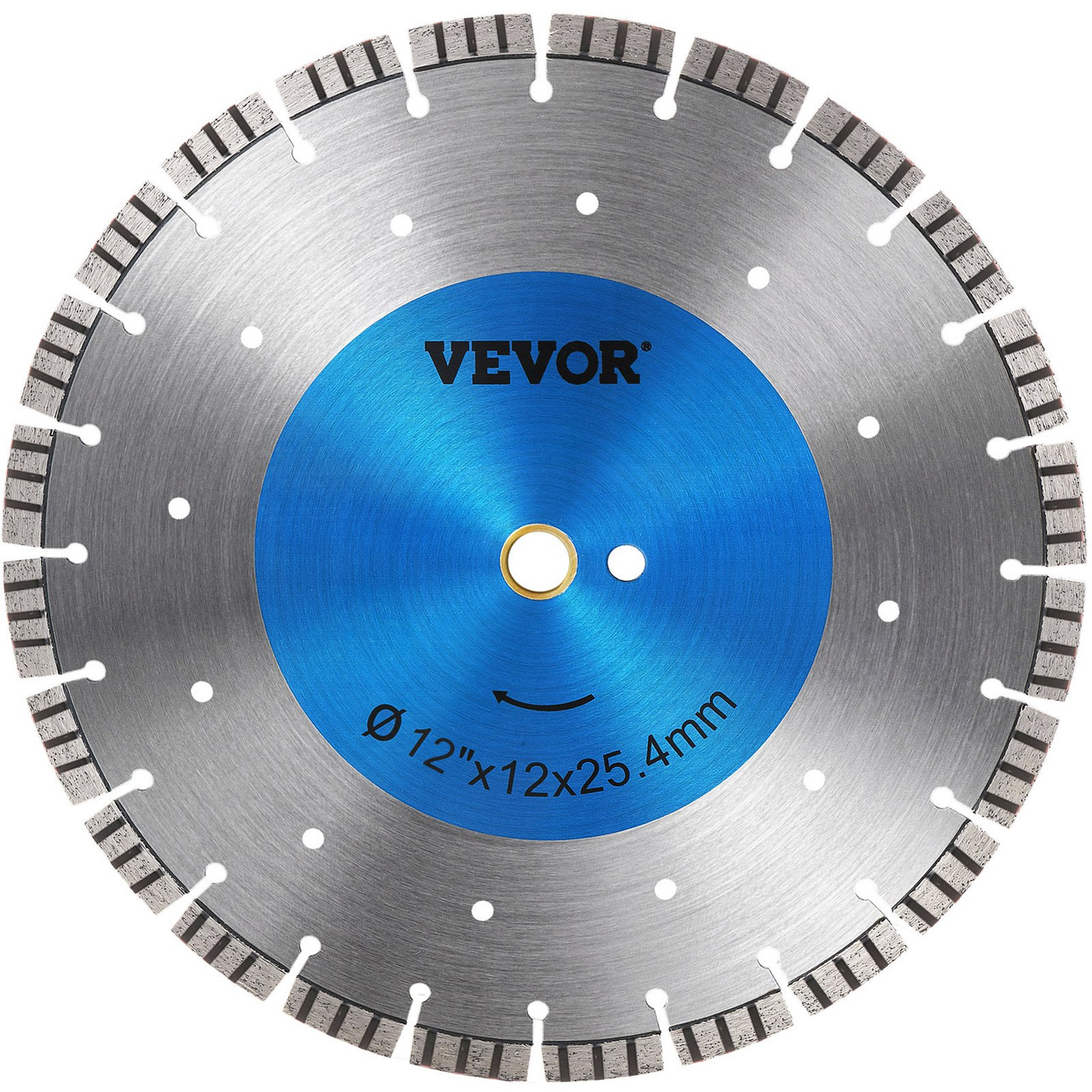 Diamond Blade 12" Concrete Saw Blade Wet or Dry Segmented Cutting Wheel Masonry Wet Saw Blade General Purpose Power Saw 12mm Segment Height Blade Diamond Blades for Concrete Brick Block Masonry