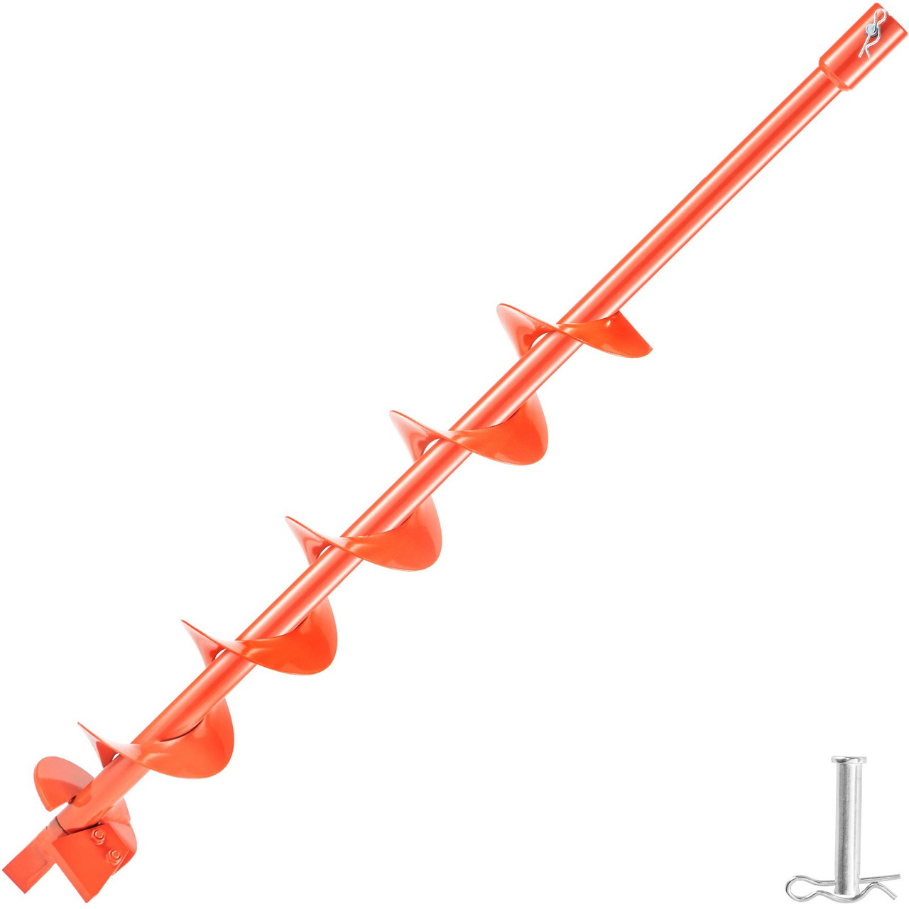 Auger Drill Bit, 4'' (D) x 35'' (L) Garden Auger Drill Bit with Fishtail Point, Drill Auger for 0.79'' Drill, Heavy Duty Garden Auger for Planting Bulbs, Bedding Plants, Digging Hole