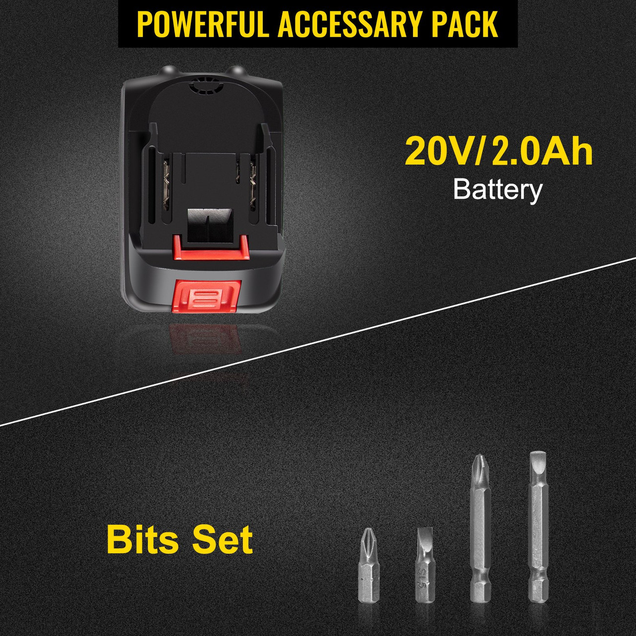 Cordless Drill Driver, 20V Max Cordless Drill Combo Kit, 1/4" Hex Impact Drill, 0-2900 RPM Variable Speed Electric Impact Driver, 1239 in-lbs Torque Brushless Cordless Drill for Home Improvement