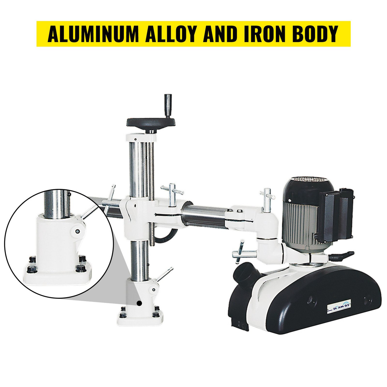 Power Feeder, 1 HP Power Stock Feeder, Three PH Table Saw Feeder, 110V Woodworking Power Feeder, 8 Speed Woodworking Stock Feeder with 3 Roller and Variable Speed for Milling and Ripping