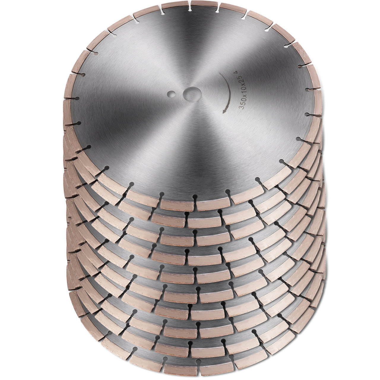 Diamond Blade 14'' Stone Saw Blade 10PCS Angle Grinder Diamond Blade Thin Diamond Cutting Wheel Diamond Tile Saw Blade Granite Cutting Blade for Cutting Porcelain Tile Granite Marbles Masonry