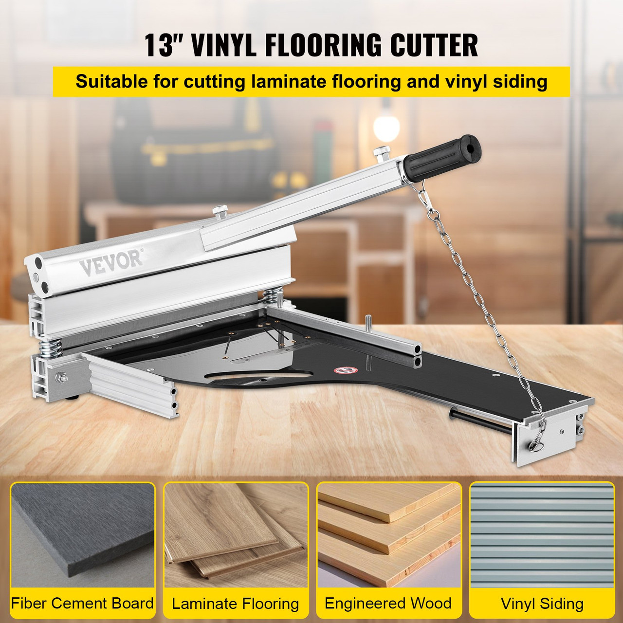 VEVOR Laminate Floor Cutter Vinyl Flooring Cutter 13 Blade Length Plank  Cutter