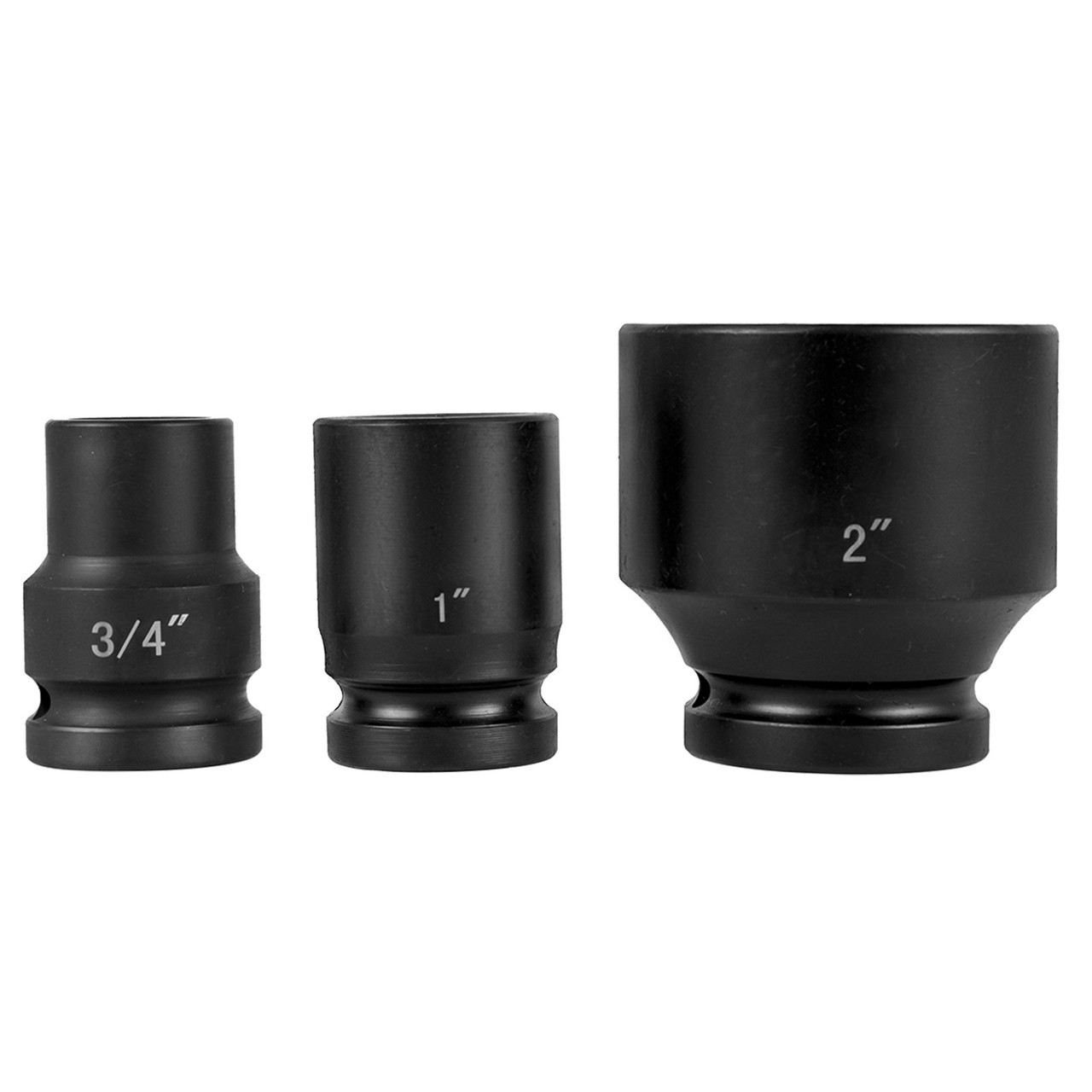 Impact Socket Set 3/4 Inches 29 Piece Impact Sockets, 6-Point Sockets, Rugged Construction, CR-M0, 3/4 Inches Drive Socket Set Impact SAE 3/4 inch - 2-1/2 inch, with a Storage Cage