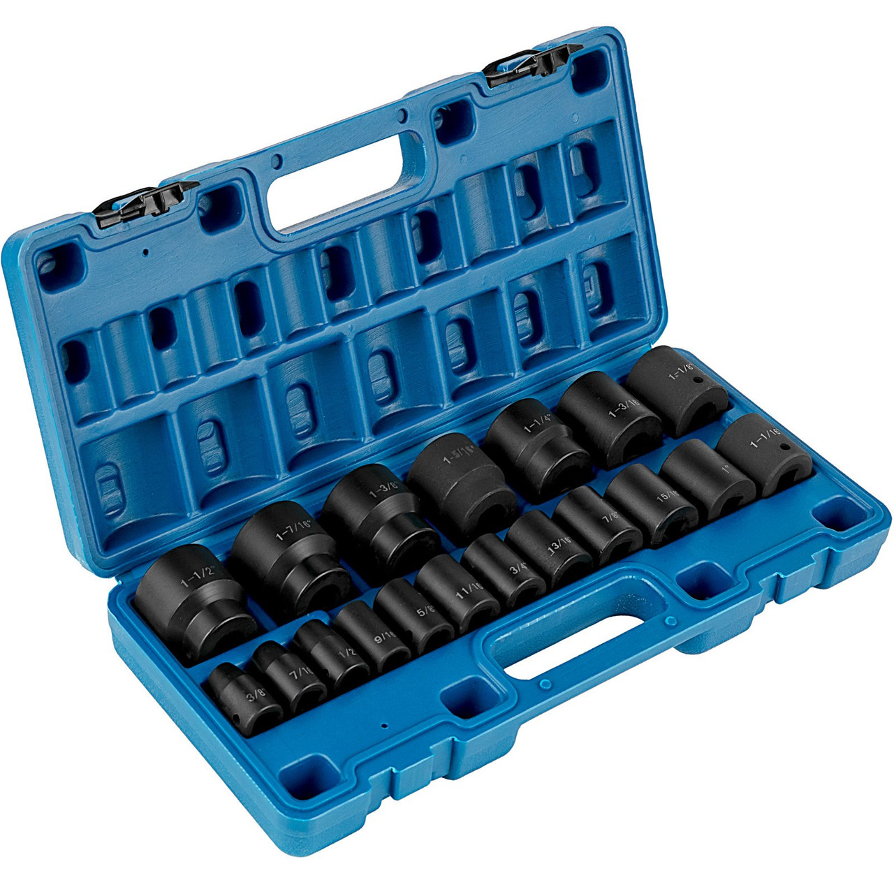 Impact Socket Set 1/2 Inches 19 Piece Impact Sockets, Standard Socket  Assortment, 1/2 Inches